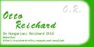 otto reichard business card